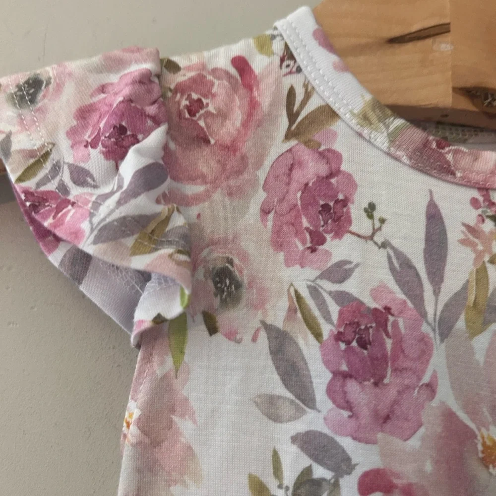 $20 ADD ON Little Snuggles Bamboo ballerina twirl floral girls Zara‎ Jamie Kay